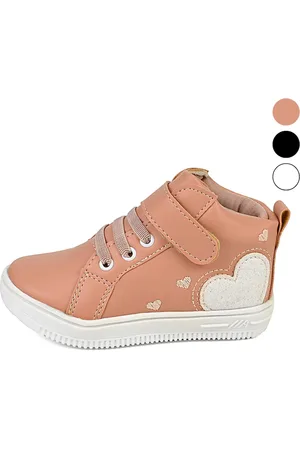 Lulope Infantil - Tênis Coração Feminino Cano Alto Lulopé
