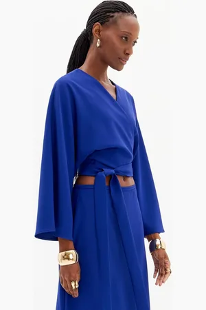 LANCA PERFUME Blusa Curta De Manga Longa Com Amarração