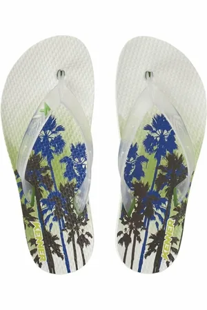 745 Chinelo Kenner Summer Carnauba Masculino - Branco e Verde