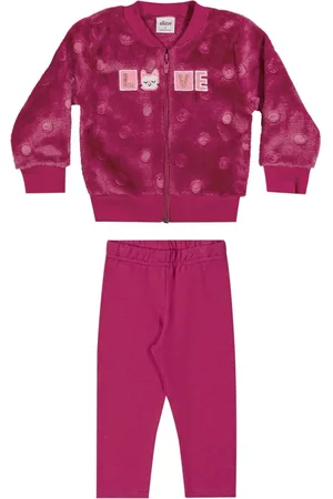 Elian Infantil - Conjunto Menina Jaqueta Peluciada e Calça