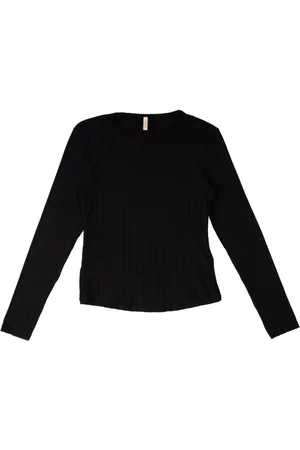 Cativa Blusa Feminina Manga Longa Canelada