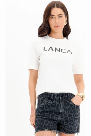 LANCA PERFUME T-shirt Manga Curta Com Name