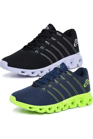 Evoltenn Kit 2 Tênis Masculino Esportivo Running Nuvem Preto e Marinho