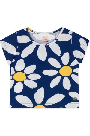 Marisol Infantil - Blusa Cropped Manga Curta Aroma Feminina