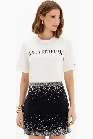 LANCA PERFUME T-shirt Oversized Manga Curta Com Name