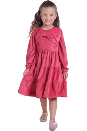 Muvile Fantasias Infantil - Vestido De Plush Com Laço Muvile Petit
