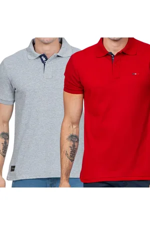 Industrie Kit 2 Polos Masculina Básicas Piquet no Estilo Tommy Bordado França