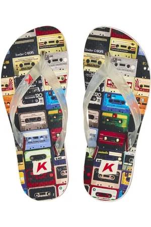 745 Chinelo Kenner New Summer Mix Tape Masculino - e Vermelho