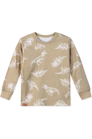 Marisol Infantil - Camiseta Manga Longa Dino Masculina