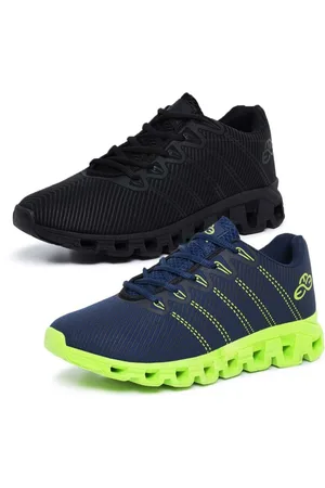 Evoltenn Kit 2 Tênis Masculino Esportivo Running Nuvem Black e Marinho