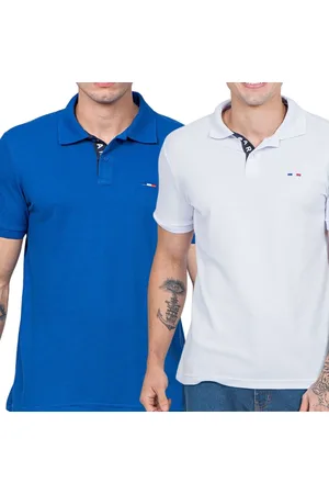 Industrie Kit 2 Polos Masculina Básicas Piquet no Estilo Tommy Bordado França