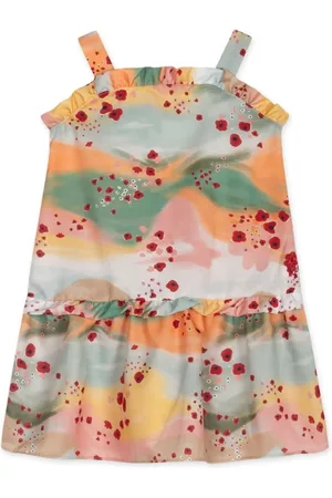 Lilica Ripilica Infantil - Vestido Aquarela Curto Feminino