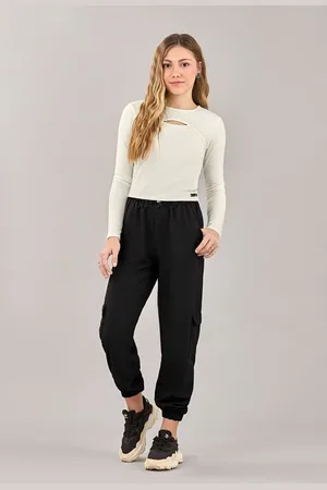 Elian Infantil - Conjunto Juvenil Menina Cropped e Calça Jogger Beats