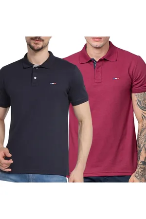 Industrie Kit 2 Polos Masculina Básicas Piquet no Estilo Tommy Bordado França
