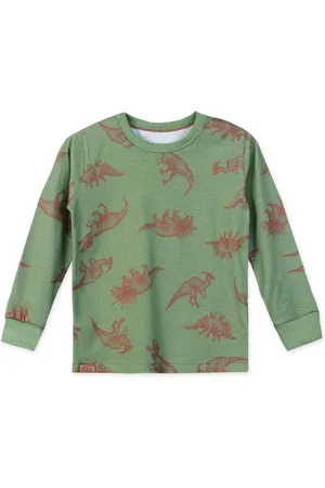 Marisol Infantil - Camiseta Manga Longa Dino Masculina