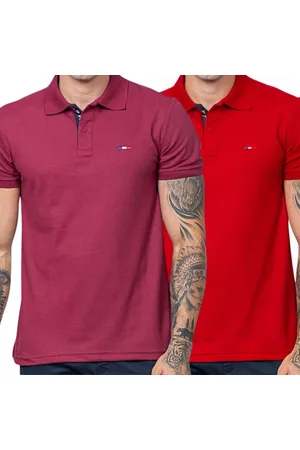 Industrie Kit 2 Polos Masculina Básicas Piquet no Estilo Tommy Bordado França