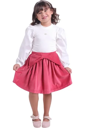 Muvile Fantasias Infantil - Conjunto Saia De Plush Com Blusinha Ribana Muvile Petit