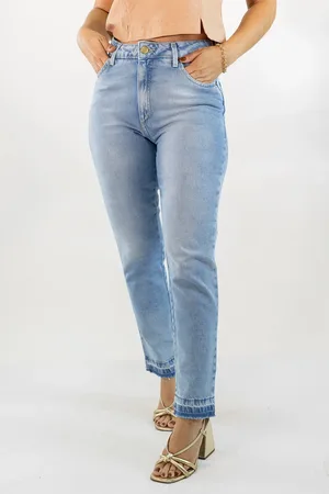 Anticorpus JeansWear Calça Jeans Feminina Mom Clara Alta Elastano Anticorpus