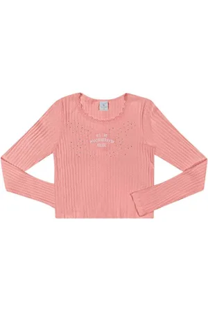 Lecimar Infantil - Blusa Em Canelado Crochê 1601118