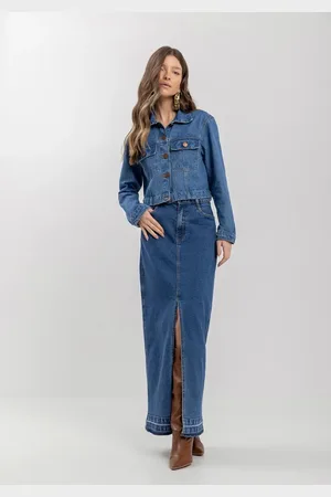 LEZ A LEZ Jaqueta Jeans Curta Com Bolsos E Lapelas Frontais