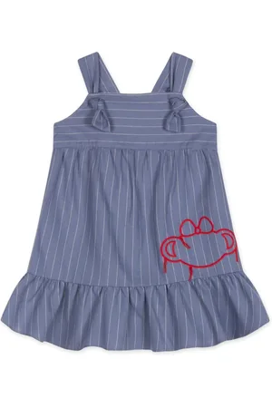 Lilica Ripilica Infantil - Vestido Listrado Curto Feminino