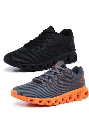 Evoltenn Kit 2 Tênis Masculino Esportivo Running Nuvem Black e Cinza
