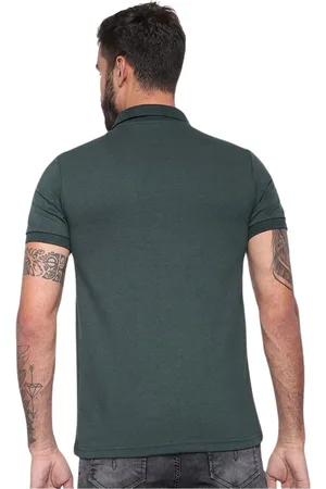 Industrie Kit 2 Polos Masculina Básicas Piquet no Estilo Tommy Bordado Itália Branca