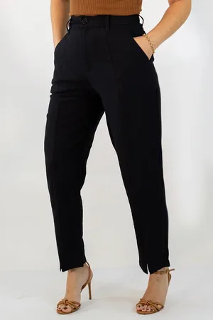 Anticorpus JeansWear Calça Feminina Mom Alfaiataria Alta Viscose Anticorpus