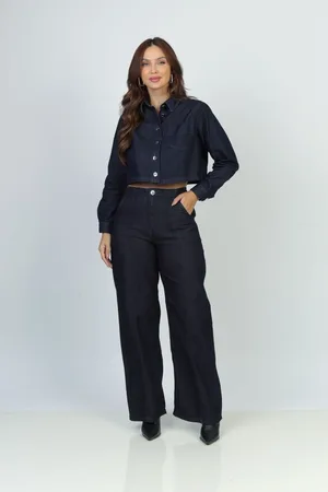 Gazzy Calça Jeans Reta Alfaiataria 46
