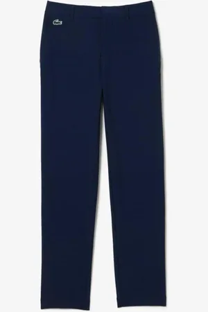 Lacoste Calça Golf Slim Fit em sarja absorvente