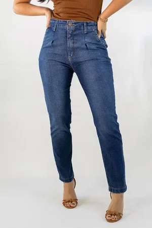 Anticorpus JeansWear Calça Jeans Mom Feminina Cintura Alta Elastano Anticorpus