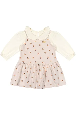 Colorittá Infantil - Conjunto Menina Vestido Floral e Blusa
