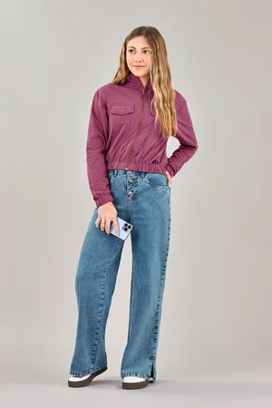 Elian Infantil - Calça Jeans Juvenil Menina Reta Beats