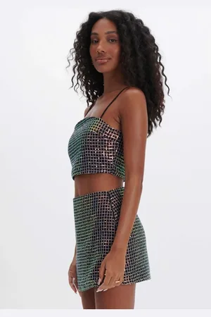 My Favorite Things Top Cropped Paetê