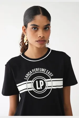 LANCA PERFUME Camiseta Reta Logo Preta
