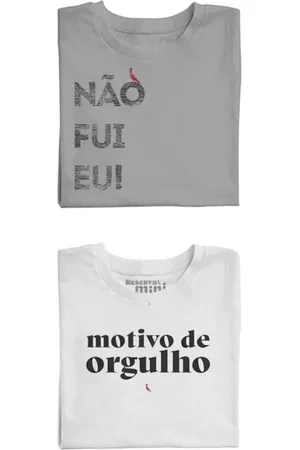 Reserva Infantil - Kit 2 Camisetas Não Fui Eu E Orgulho