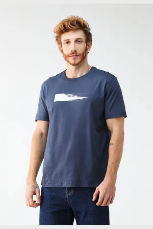 Calvin Klein Camiseta Reta Estampada