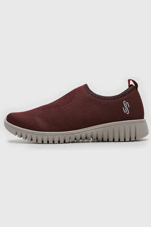 USAFLEX Tênis Slip On Texturizado Bordô