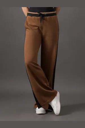 Calvin Klein Calça Feminina Moletom Contraste - Terra