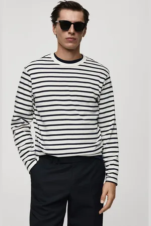 MANGO Suéter Tricot Regular Listrada