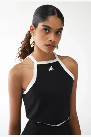LANCA PERFUME Regata Slim Nadador com Logo Preta