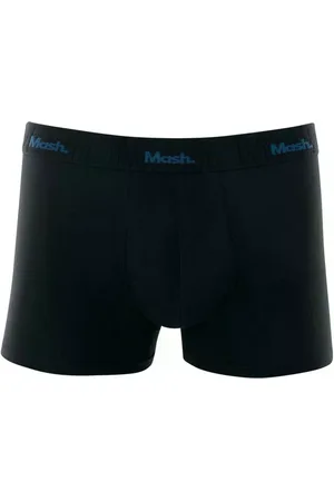 Mash Cueca Boxer Modal Masculina Elástico Azul escuro G