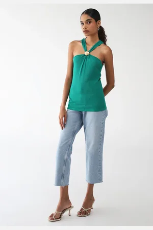 LANCA PERFUME Blusa Canelada Ajustada Logo