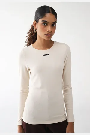 LANCA PERFUME Blusa Canelada Ajustada Logo