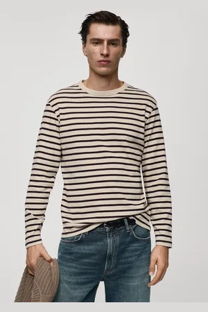 MANGO Suéter Tricot Regular Listrada