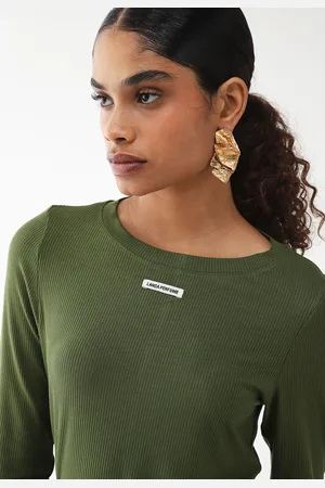LANCA PERFUME Blusa Canelada Ajustada Logo