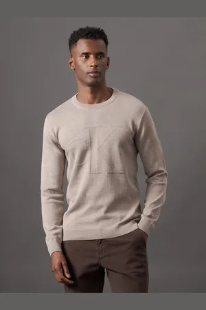 Calvin Klein Tricot Masculino Maxi - Caqui Medio