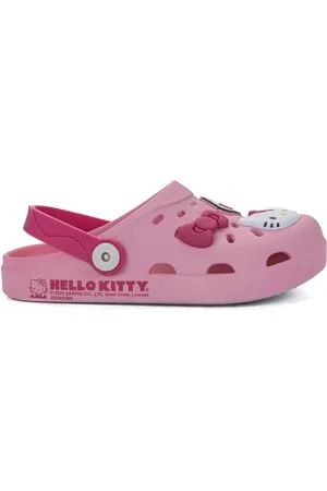GRENDENE Infantil - Sandália Babuche Hello Kitty Claro