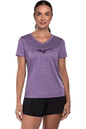 Mizuno Camiseta de Corrida Feminina Big Logo