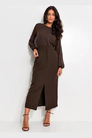 QUINTESS Blusa Feminina Bordado Em Chiffon
